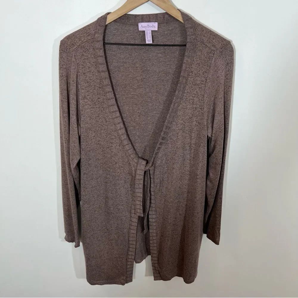 NWOT AnyBody Hacci Tie Front Cardigan | Size S